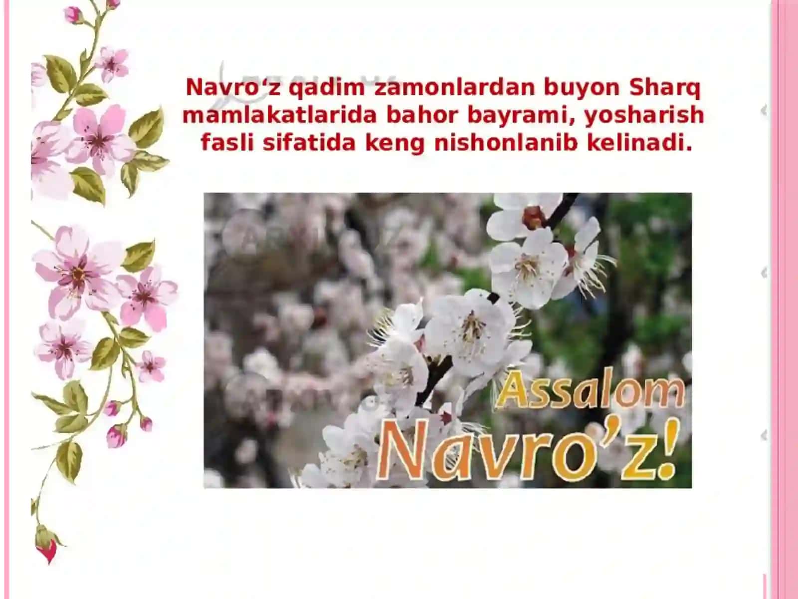 Navroʻz bayrami haqida 2