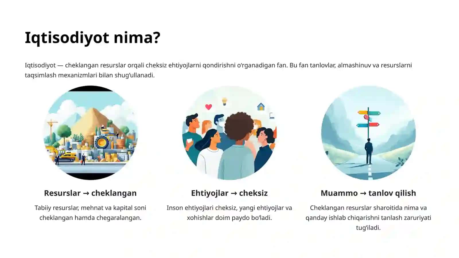 Iqtisodiyot tushunchasi va predmeti 2