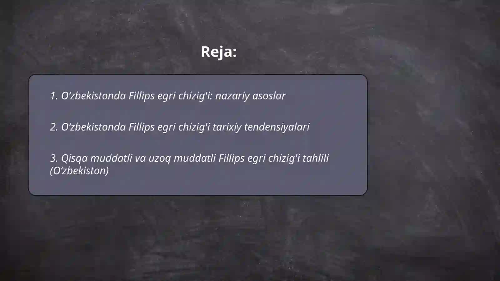 Oʻzbekiston Fillips egri chizig'i tahlili 2