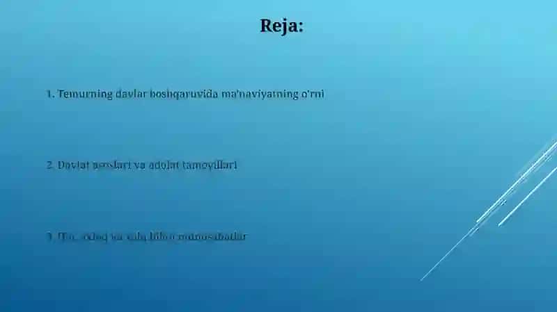 Amir Temur tuzuklarida davlat va maʼnaviyatning oʻrni 2