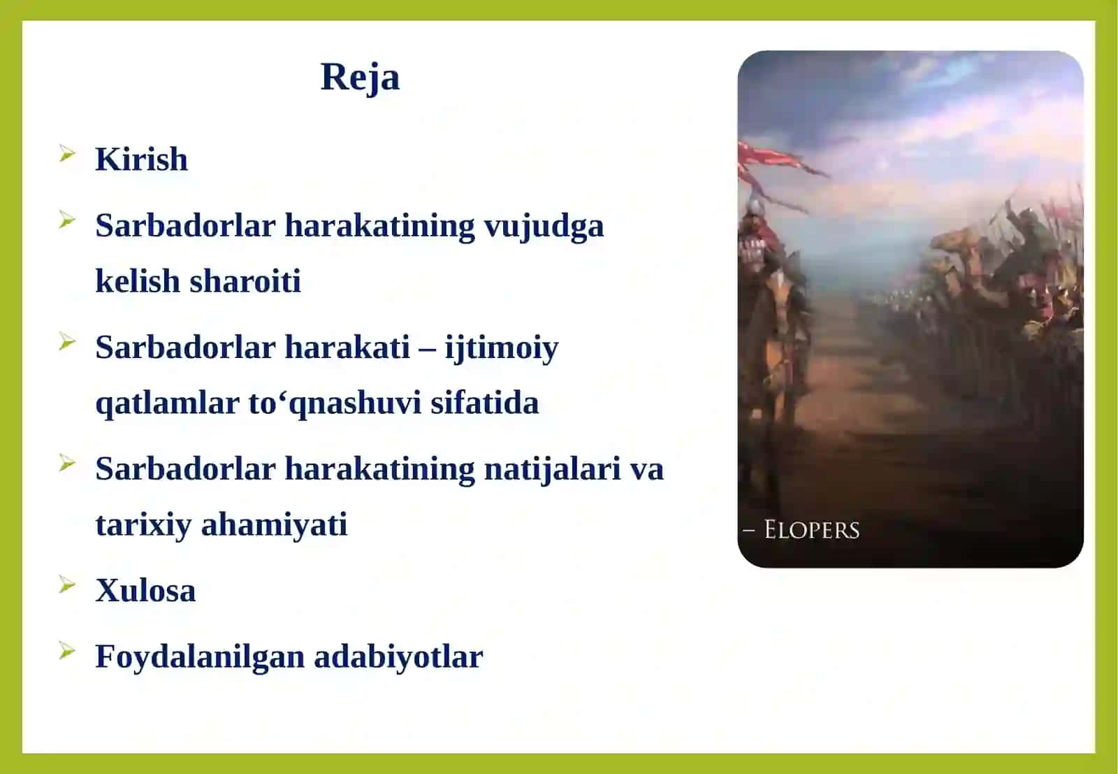Sarbadorlar harakati 2