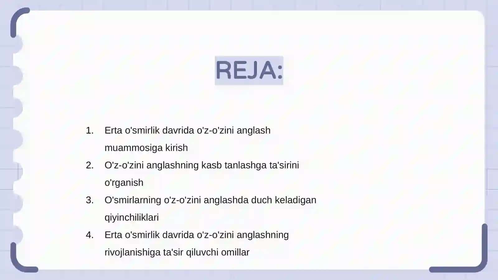 Ilk o'spirinlik davrida o'z-o'zini anglash va kasb tanlash muammosi 2