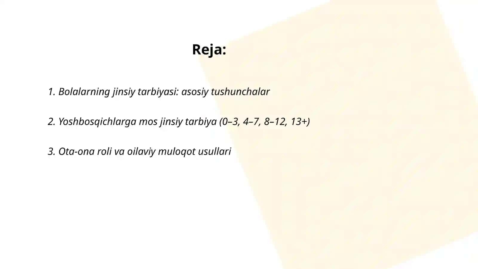 Bolalarning jinsiy tarbiyasi 2