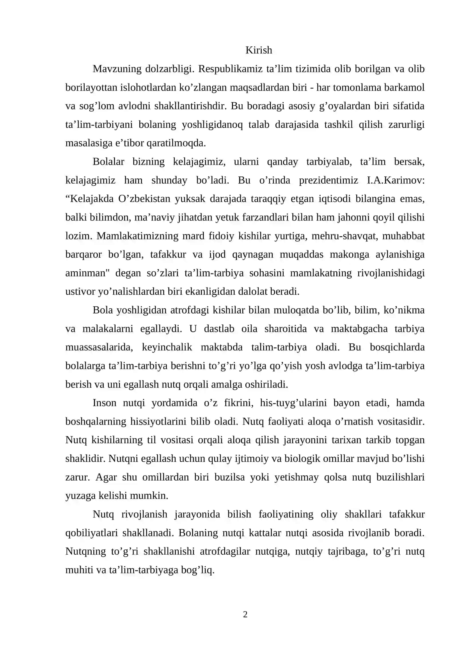 Intellektual nuqsonga ega bòlgan bolalar bilan individual korreksion tarbiyalovchi ishlar 2