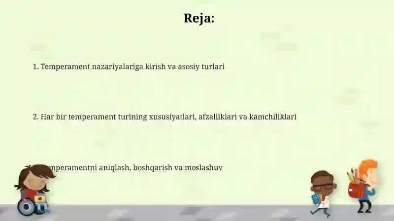 Temperament turlari va tavsifi 2