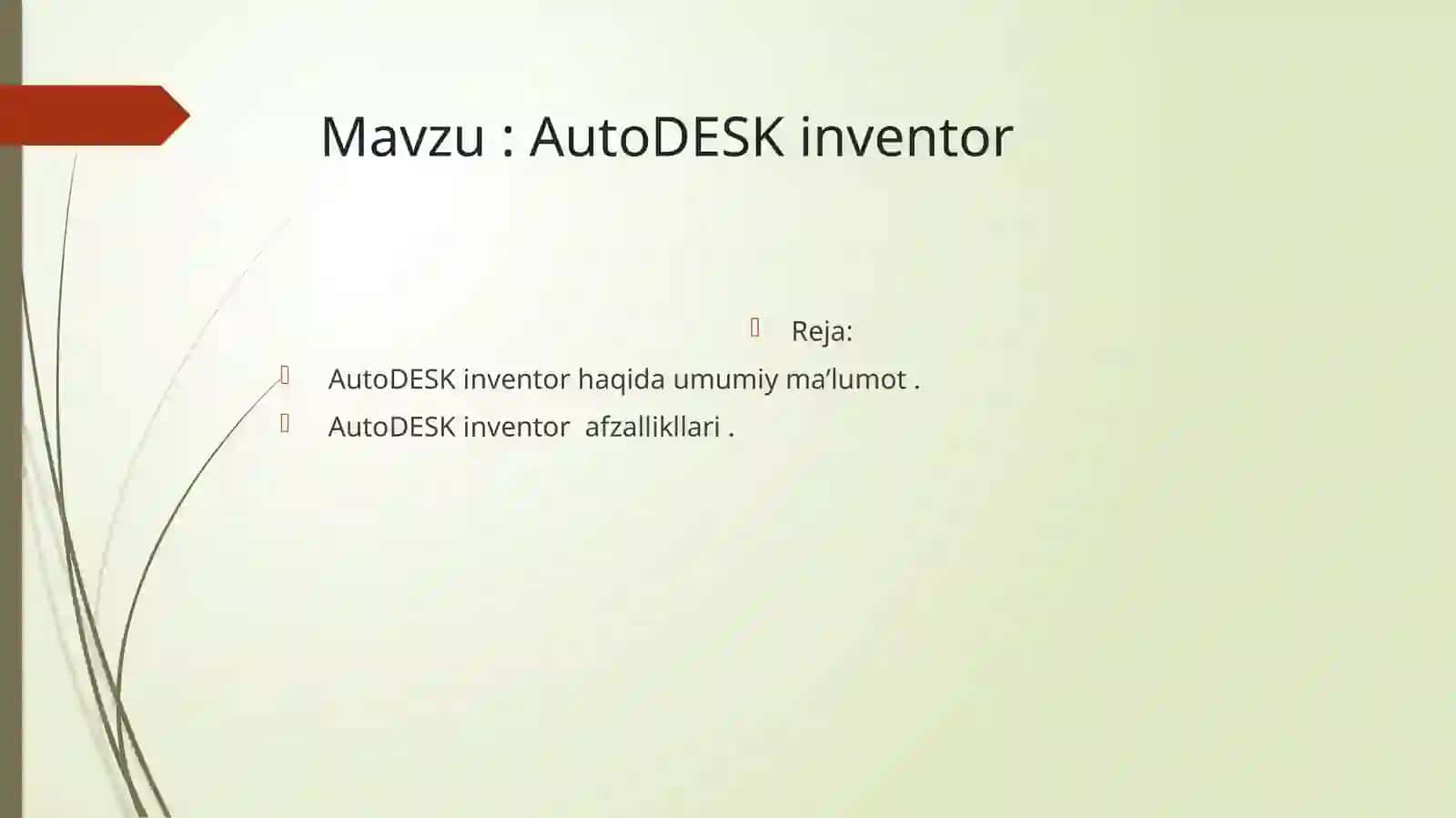 AutoDESK inventor 2