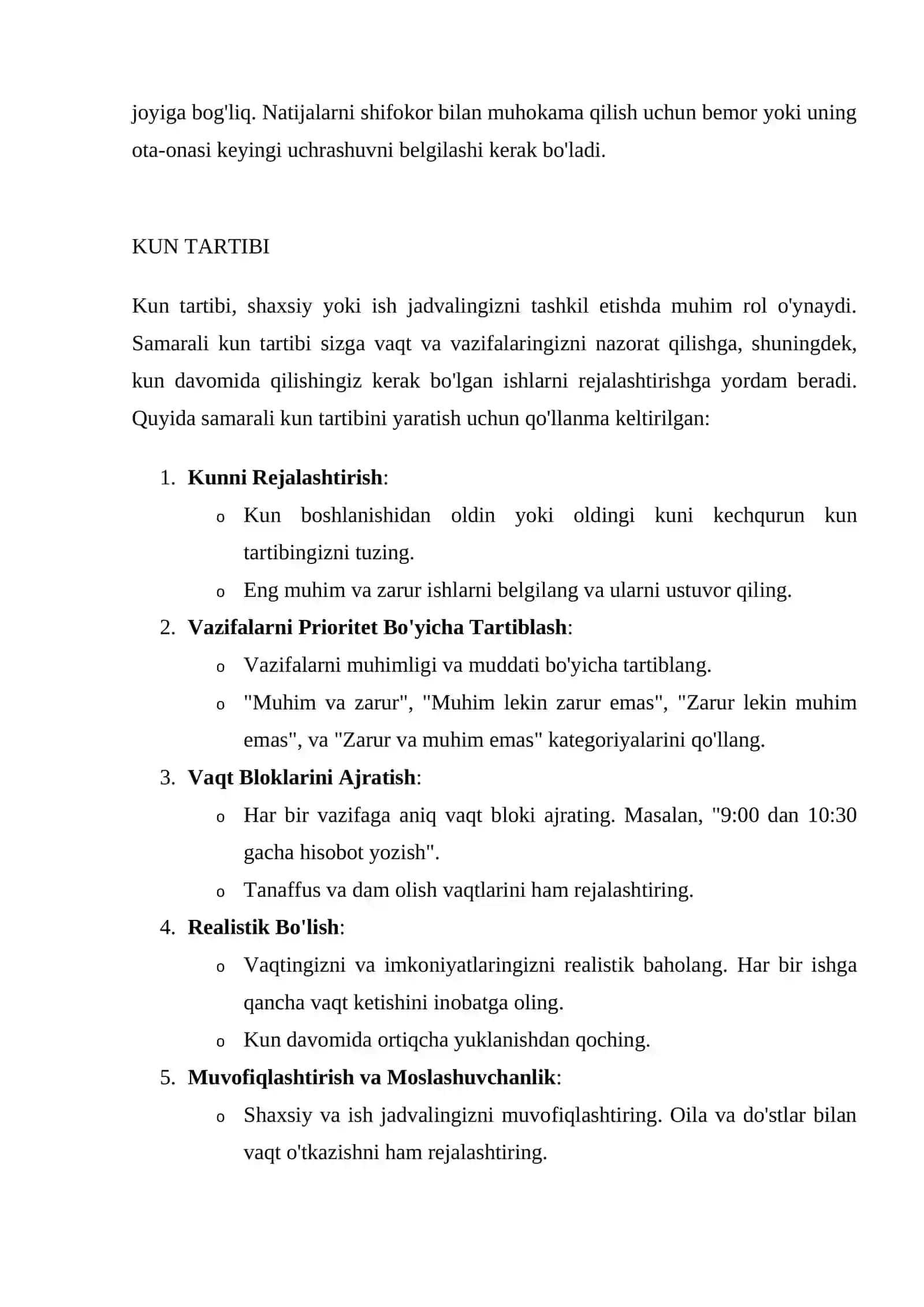 Bemor bolani ko'zdan kechirish va umumiy qon tahlilining natijalarini olash 2