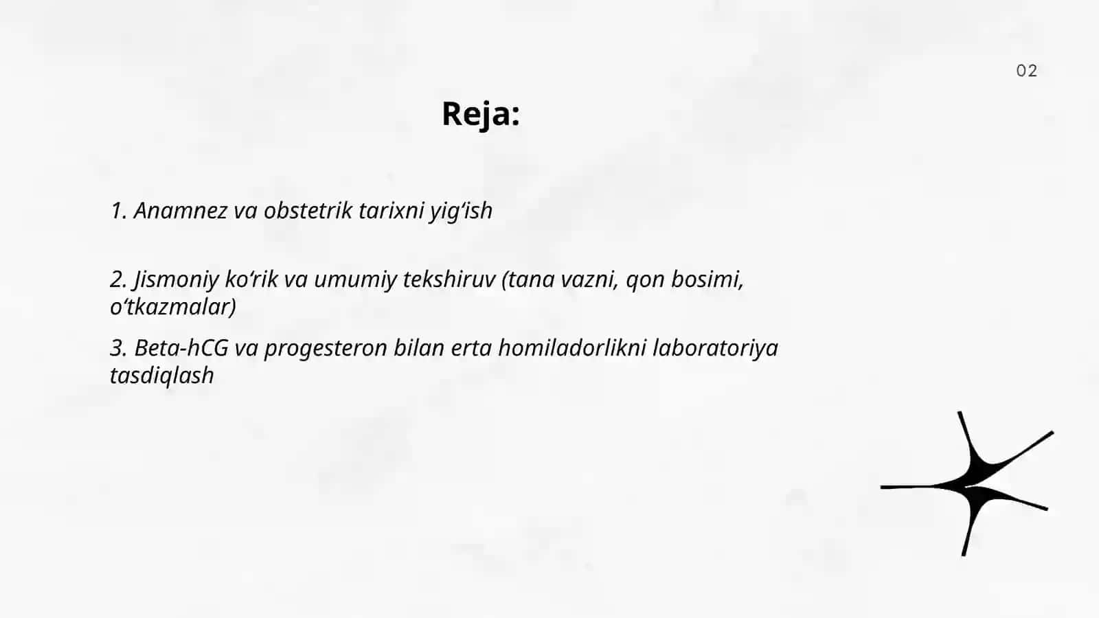 Homiladorlarni tekshirish usullari 2