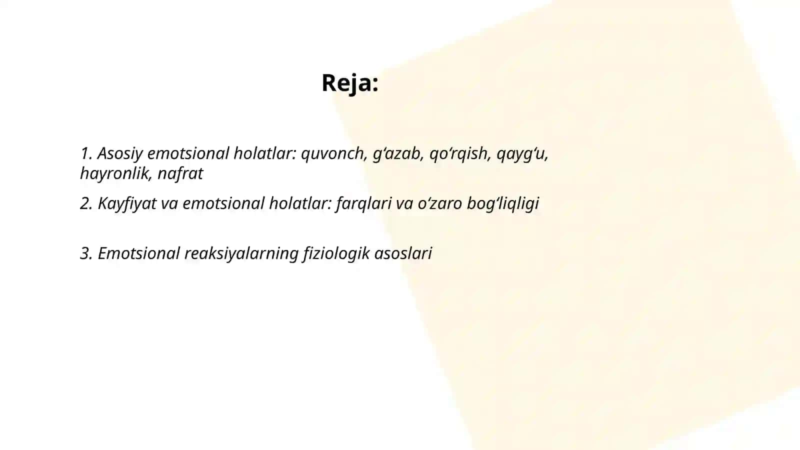 Emotsional holatlar 2
