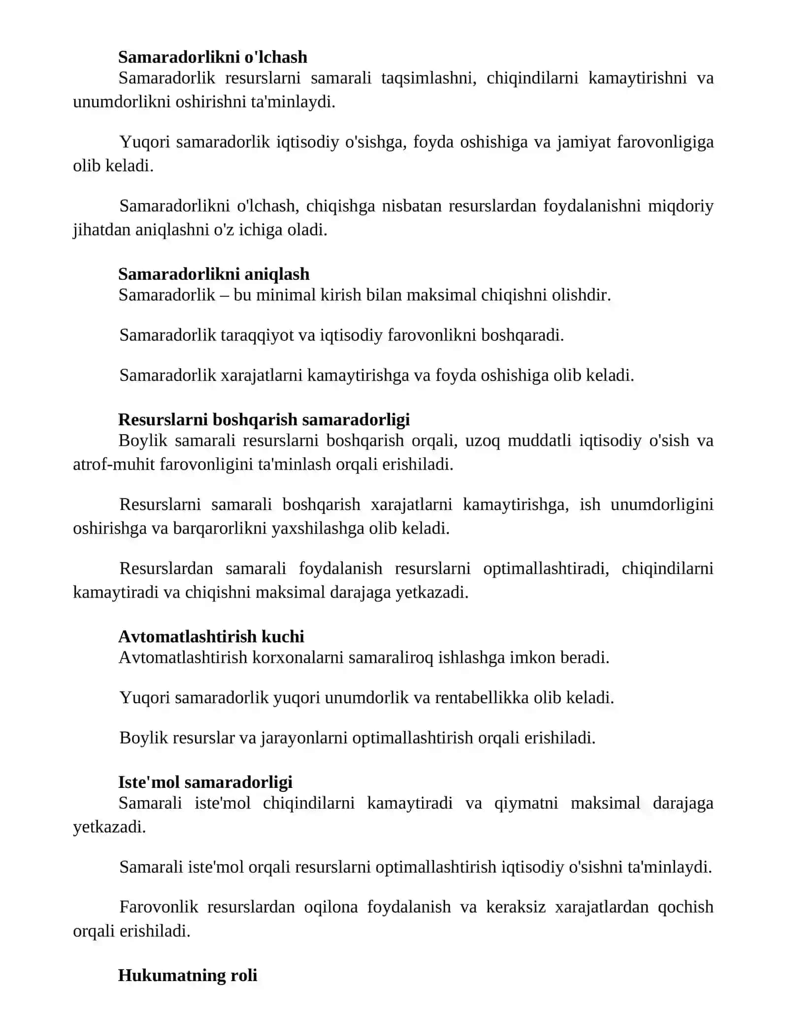 Tejamkorlik farovonlik garovi 2