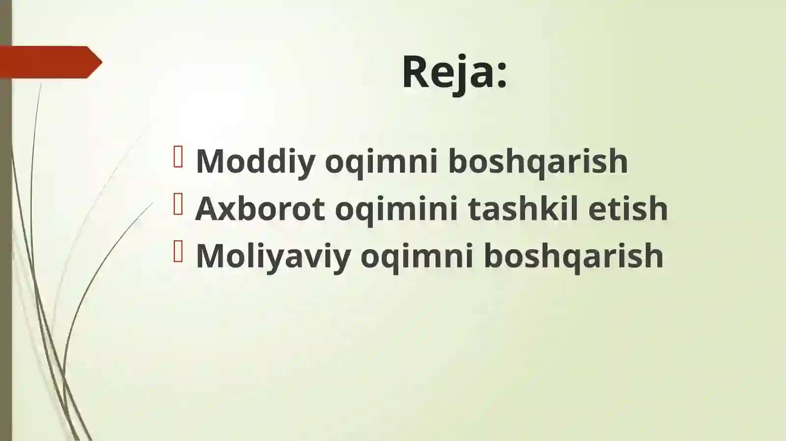 LOGISTIKANING ASOSIY OQIMLARI 2