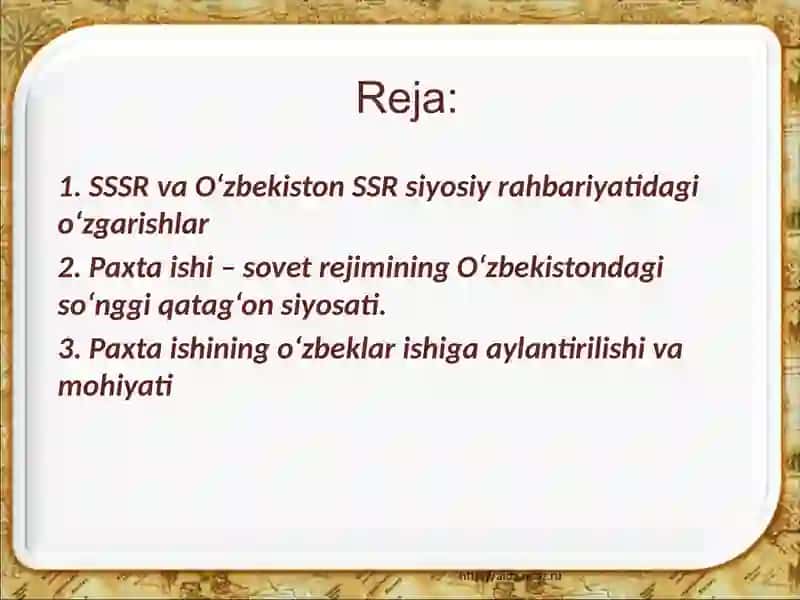 O‘zbekistonda paxta ishi va uning oqibatlari 2