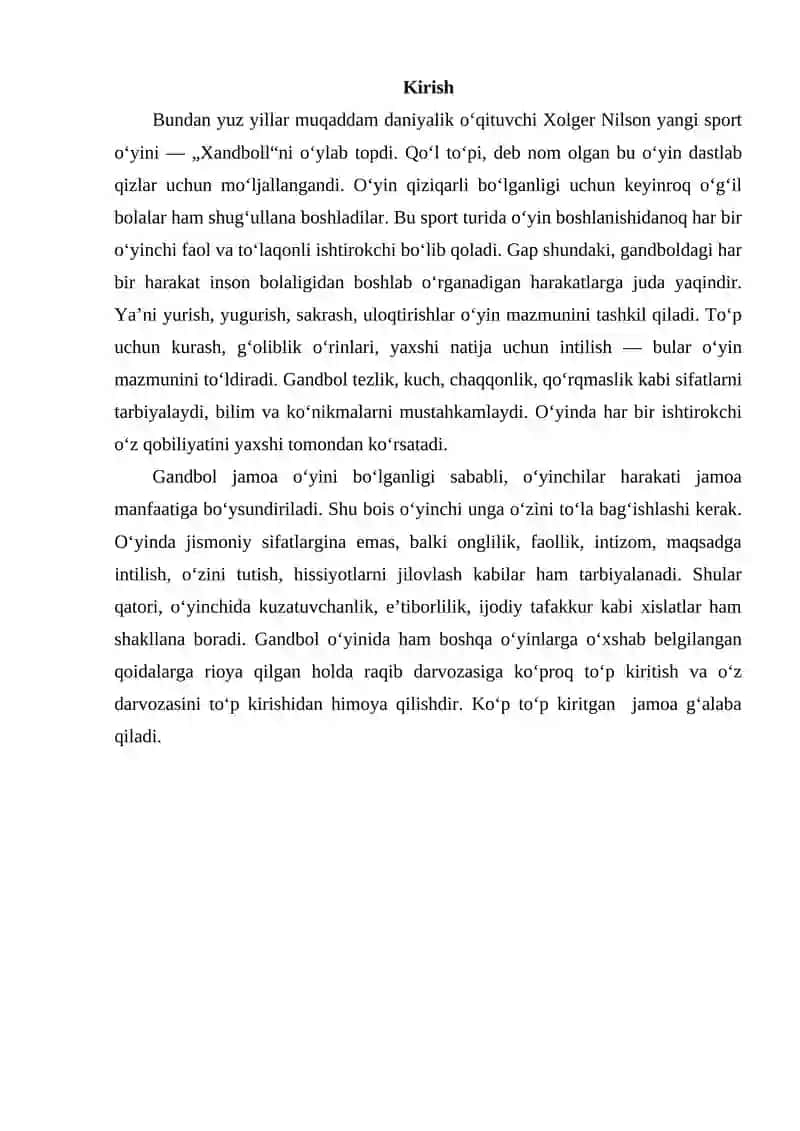 Gandbolchilarni texnikasi va taktikasining tasnifi 2