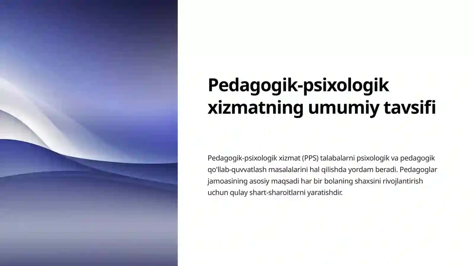 Dunyoning turli mamlakatlarida pedagogik psixologik xizmatlar rivojlanishining umumiy tendensiyalari 2