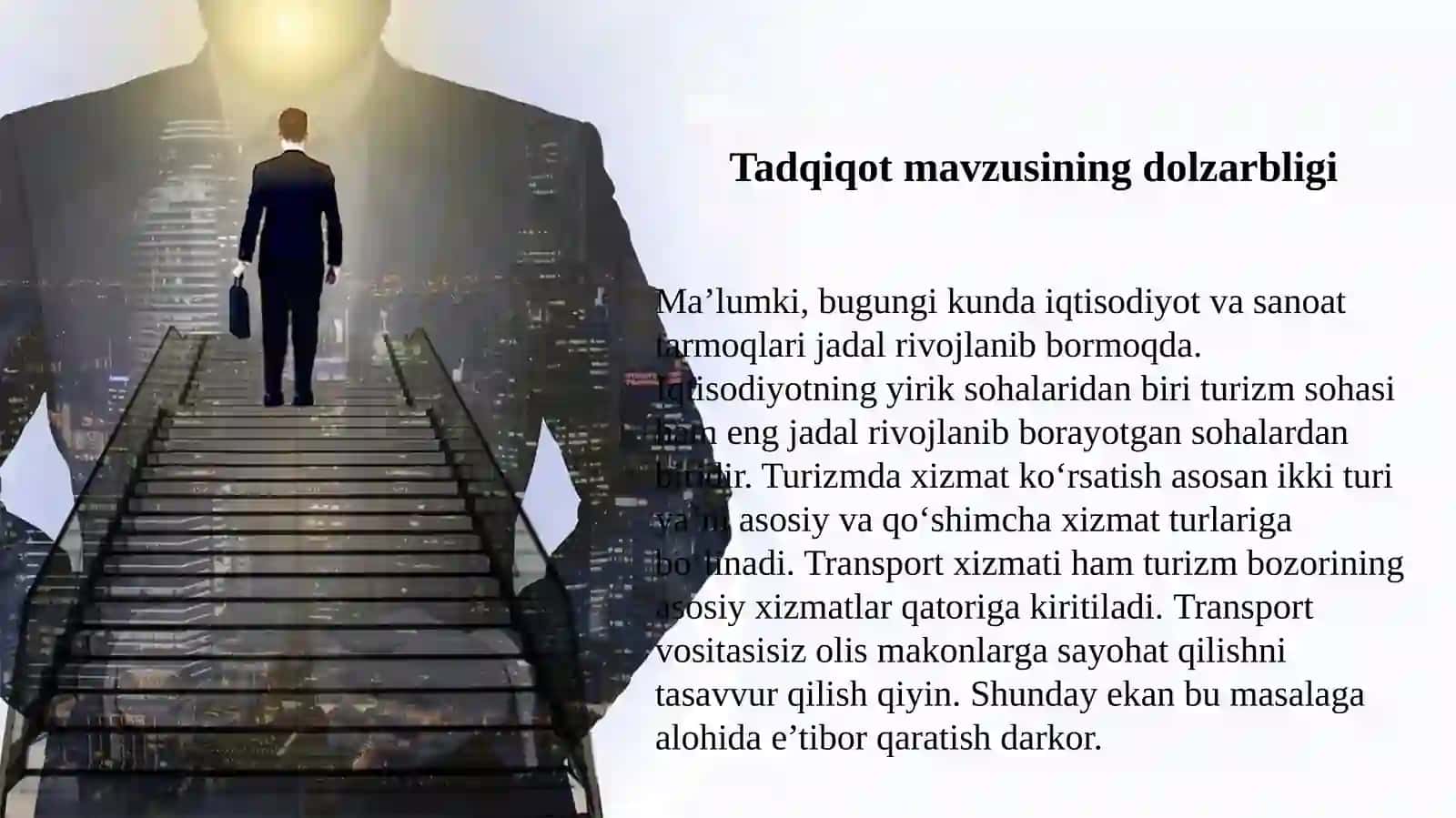 Turizmni barqaror rivojlantirishda transport xizmatlaridan optimal foydalanish 2