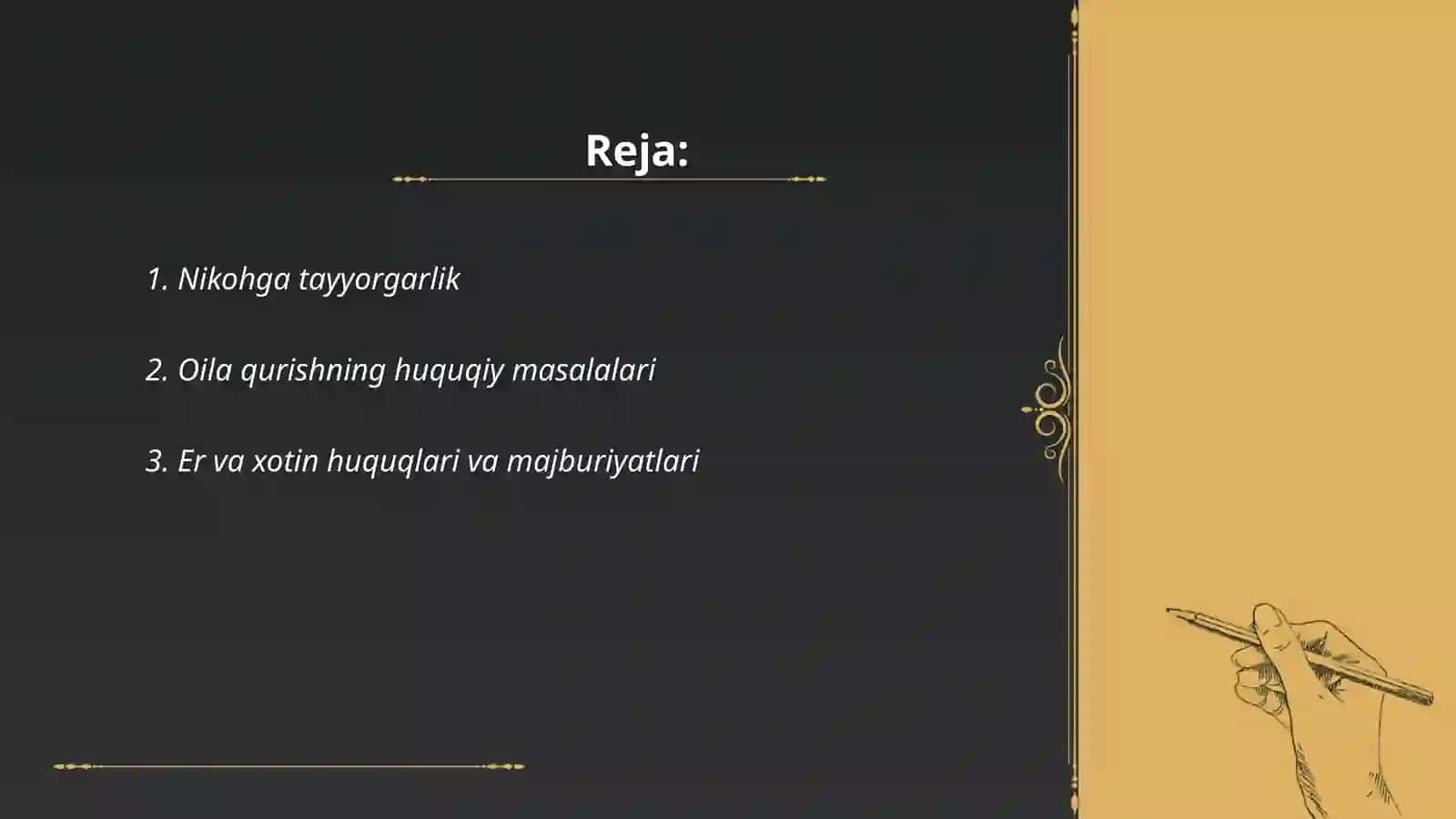 Oilaviy hayotga tayyorgarlik jihati 2