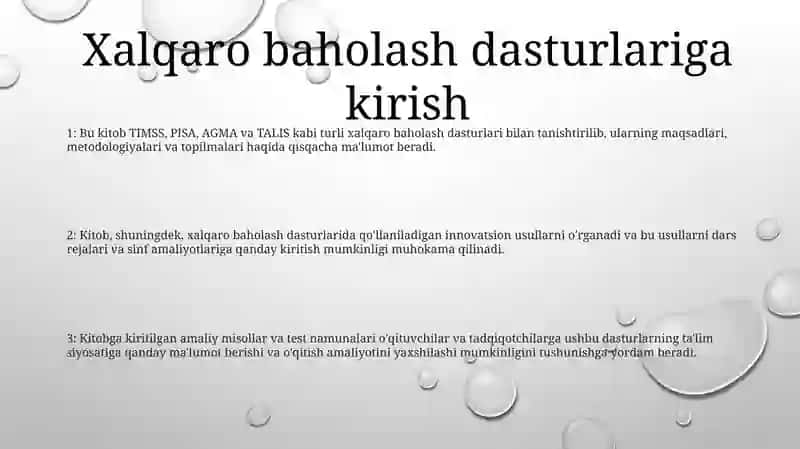 Xalqaro Baholash Dasturlari 2