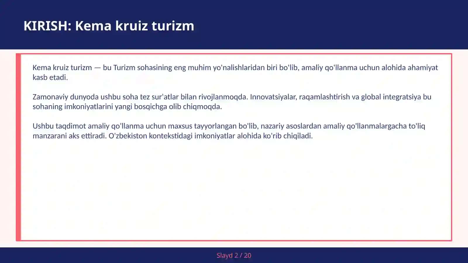 Kema kruiz turizm 2