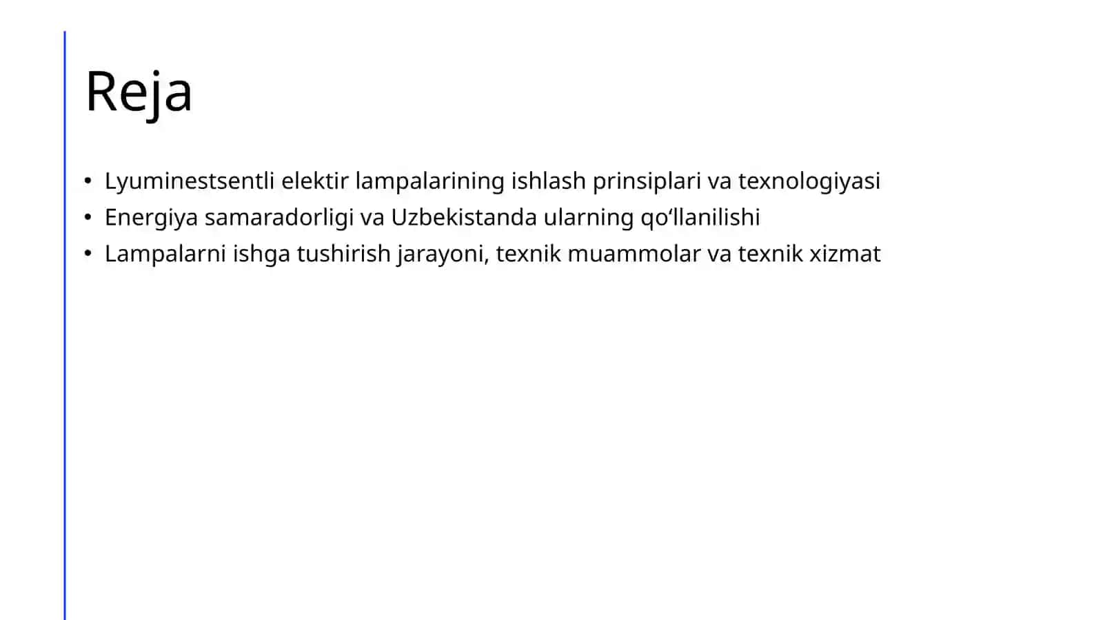 Lyuminestsentli Elektir Lampalar va Ularni ishga tushirish 2