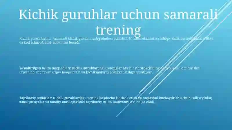 Kichik Guruhlarda Mashgulotlar 2