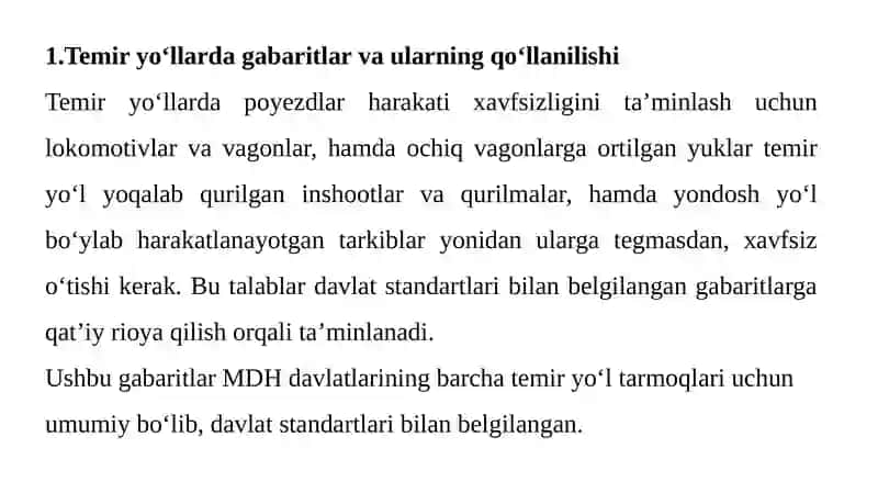 Temiryo‘ltransportidagabaritlarvaularningqo‘llanilishi 2