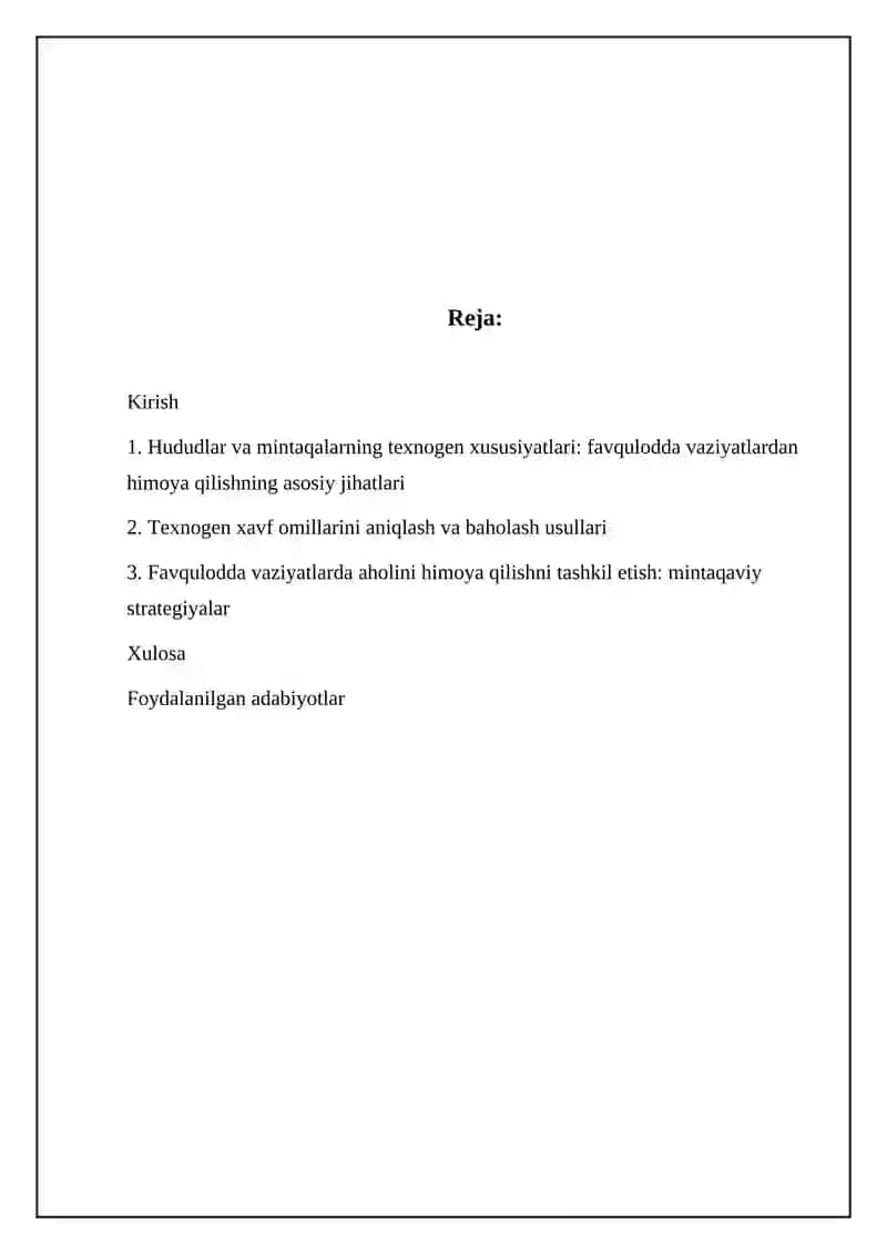 Axoli va hududlarni texnogen xususiyatlari 2