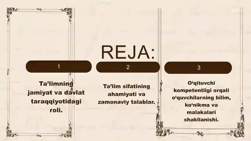 Ta’lim sifatini o’zgartirishda o’qituvchi kompetentligining roli 2
