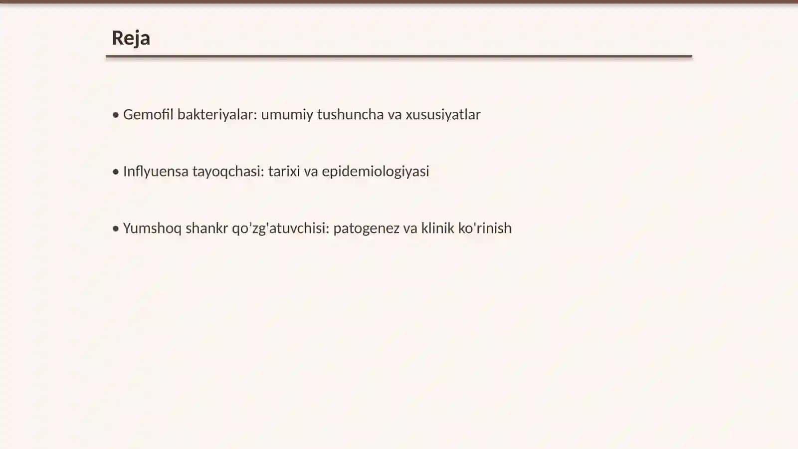 Gemofil bakteriyalar (inflyuensa tayoqchasi, yumshoq shankr qo’zg'atuvchisi) 2