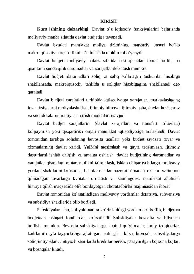 BALANSLASHGAN BUDJET MULTIPLIKATORI 2