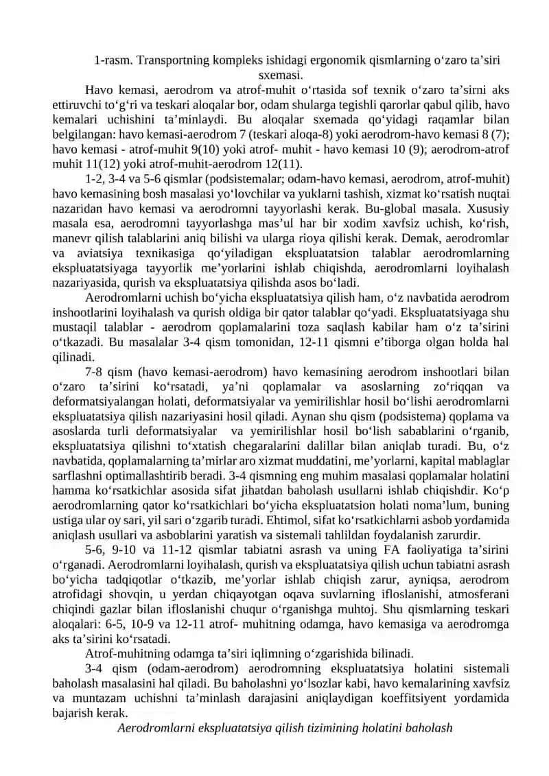 Aerodromlarni ekspluatatsiya qilish asoslari 2