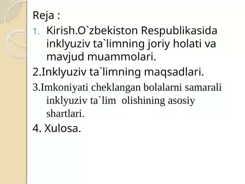 Alohidat a`limehtiyoqlari bo`lgan bolalarni samarali inklyuziv ta`lim olishning asosiy shartlari 2