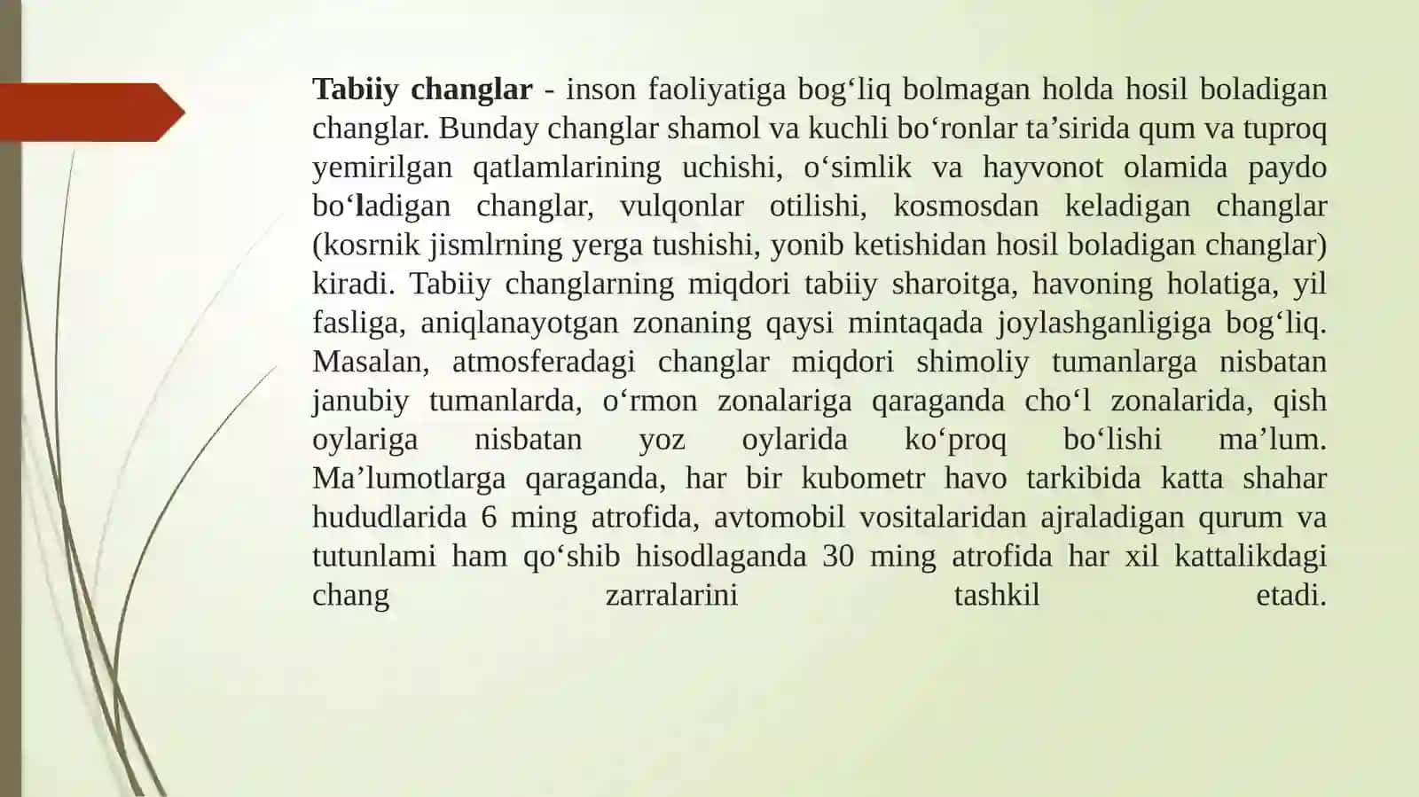 Ishlab chiqarish changlari va zaharli moddalarning inson organizmiga salbiy ta’siri 2