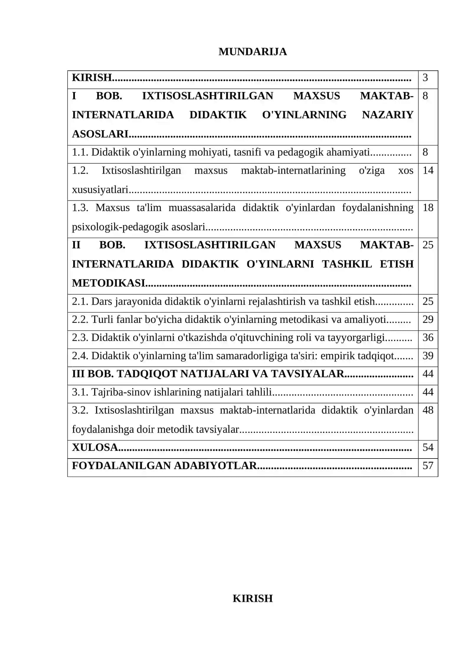 IXTISOSLASHTIRILGAN MAXSUS MAKTAB-INTERNATLARINING DARSLARI JARAYONIDA DIDAKTIK O'YINLARDAN FOYDALANISH 2