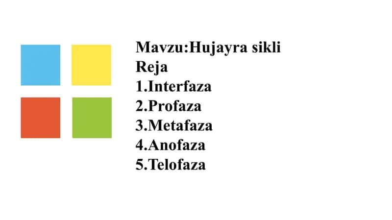 Hujayra sikli taqdimoti 2