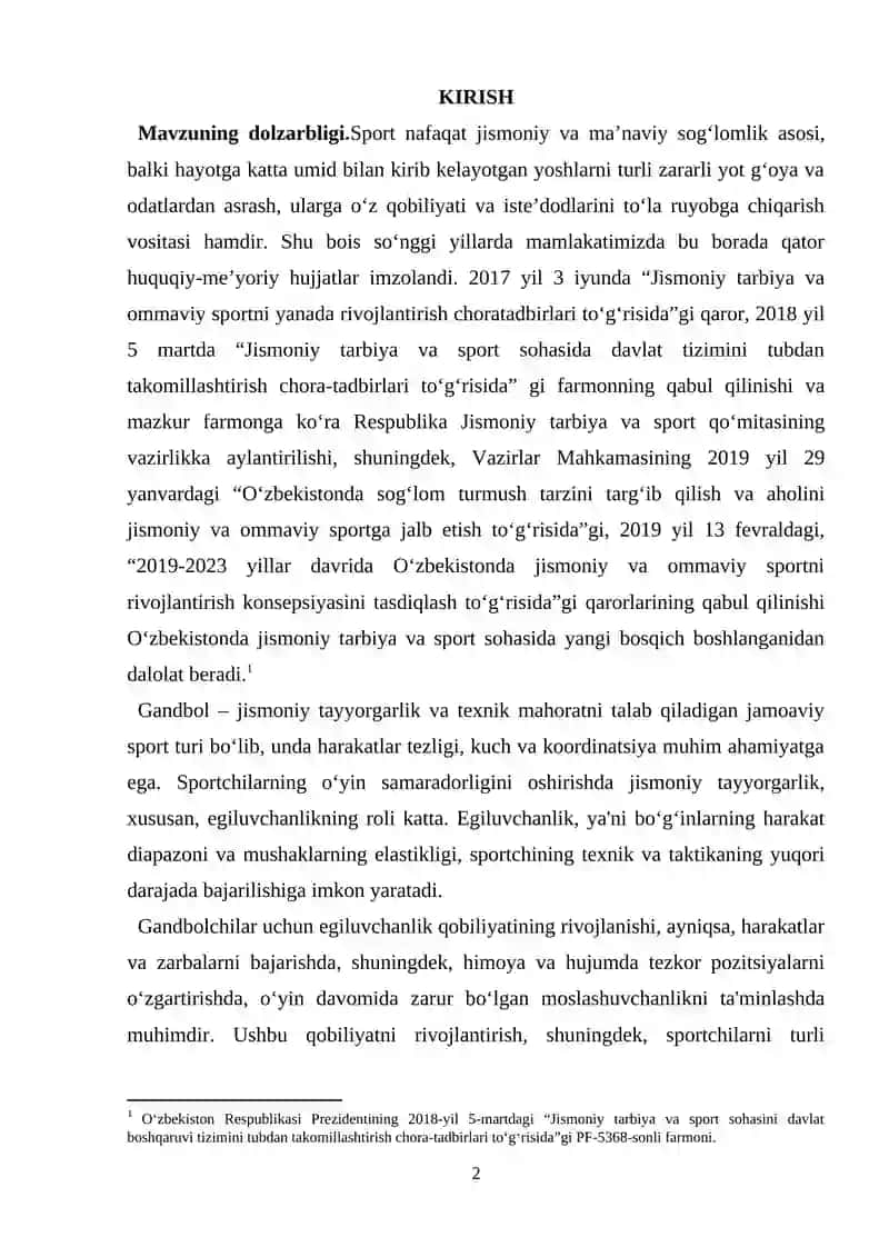 Gandbol oʻyin qoidalari 2