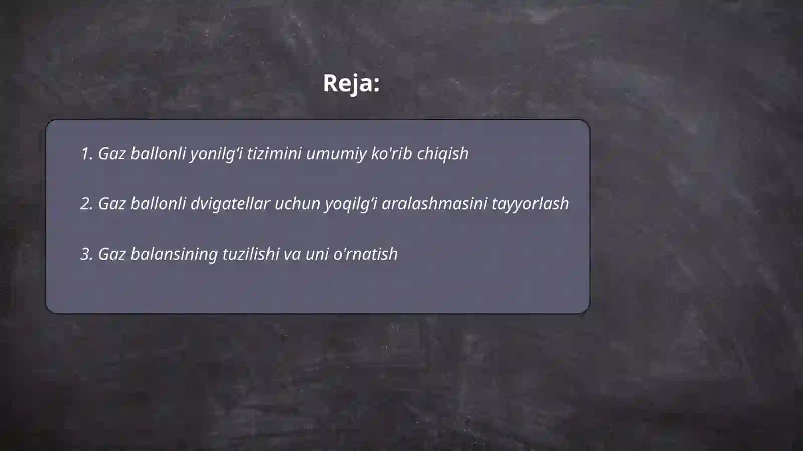Gaz balonli avtomobil dvigatellarining taʼminlash tizimini tuzilishi va ishlashini oʼrganish 2