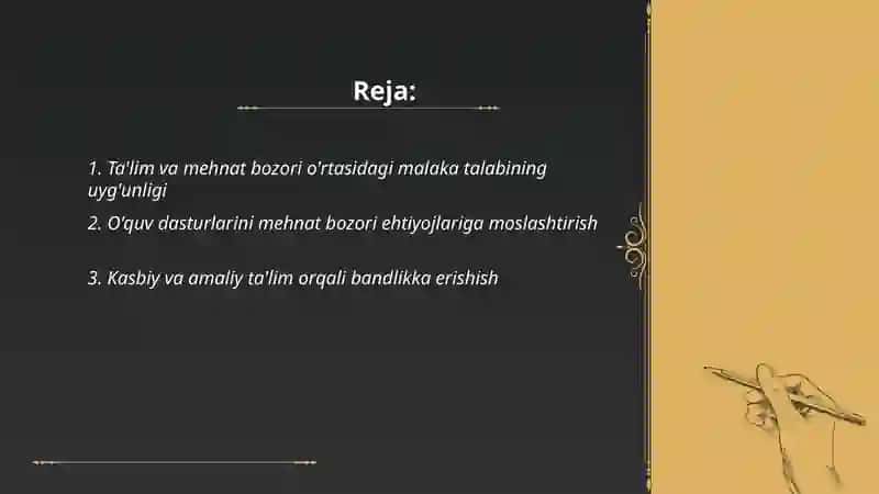 Ta’lim va mehnat bozori o’rtasidagi aloqadorlik 2
