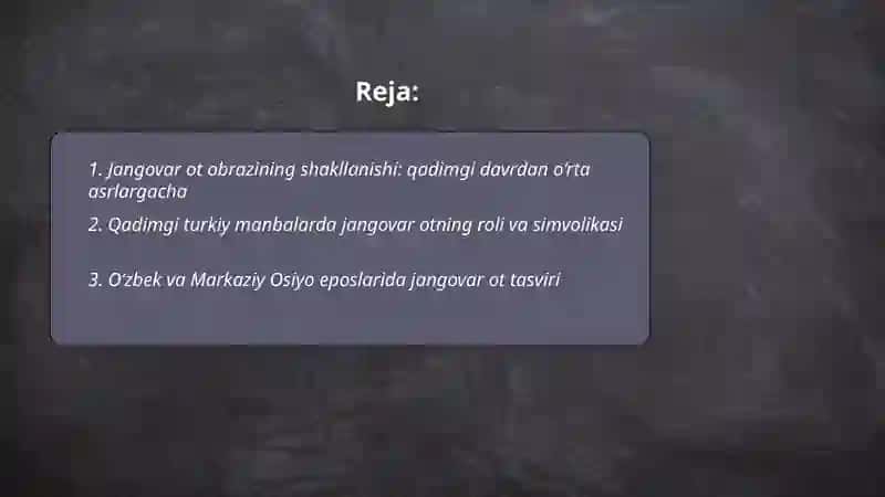 Jangovar ot obrazining tarixiy asoslari va badiiy talqini 2