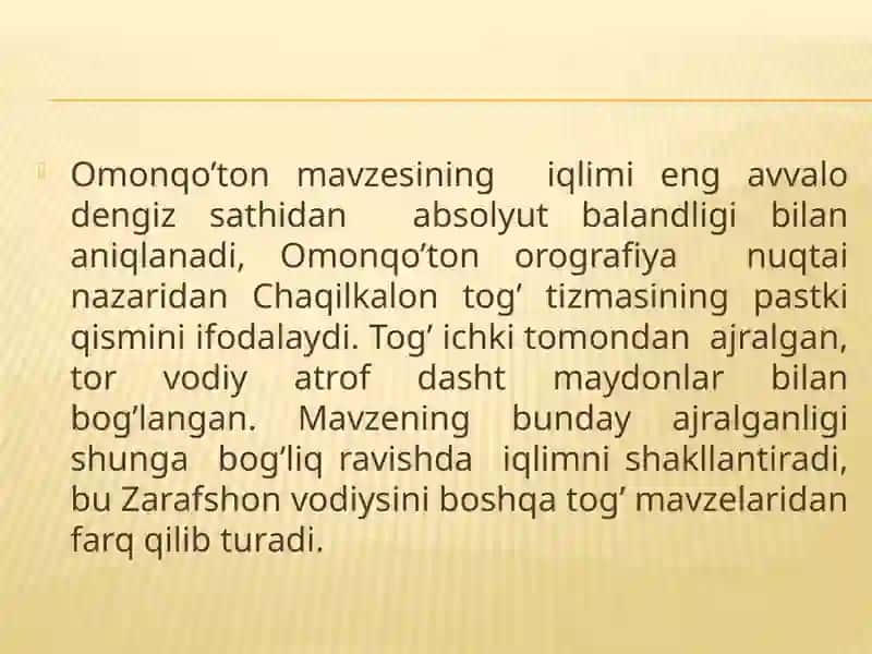 O'zbekistondagi Tabiat Yodgorliklari 2