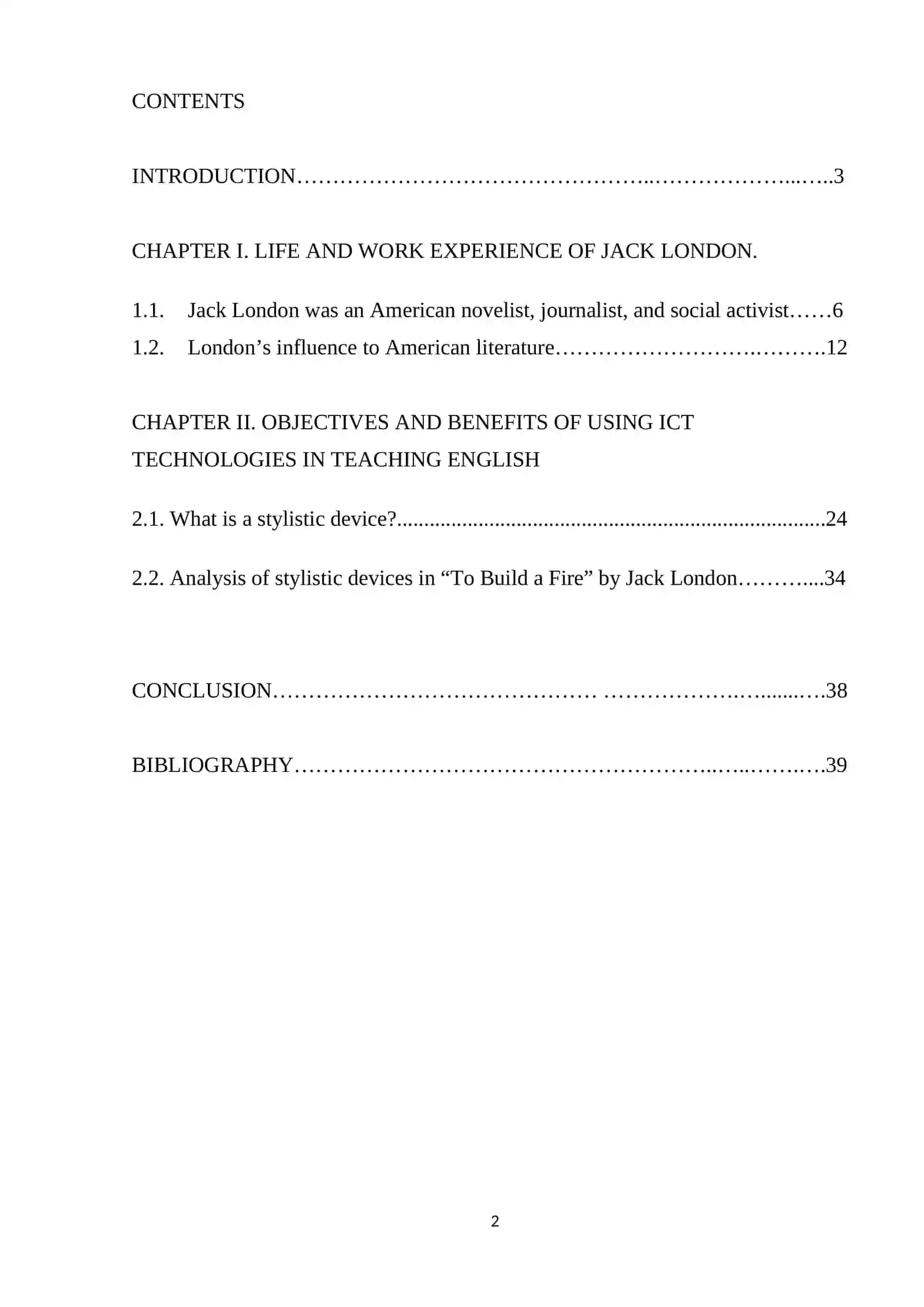 Stylistic devices in Jack London’s creative works 2