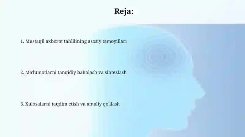 Mustaqil axborot tahlili 2