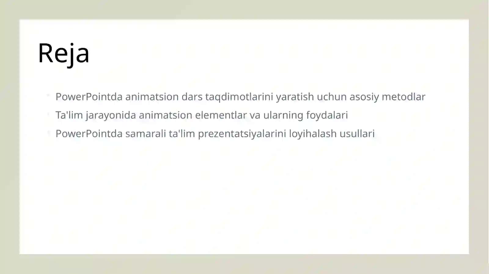 Animatsion Dars Taqdimotlari Yaratish Metodikasi 2