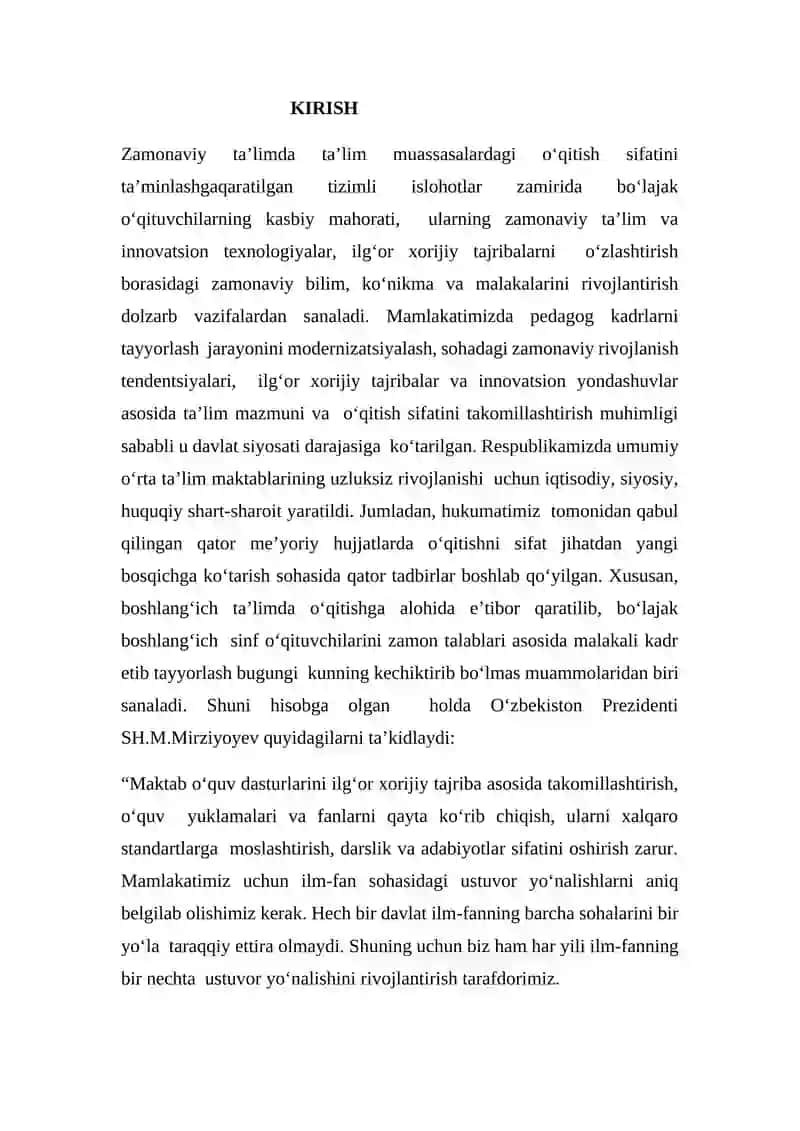 Jadvaldan tashqari ko‘paytirish va bo`lishga o`rgatish metodikasi 2