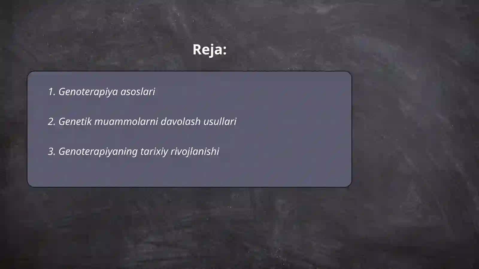 Genoterapiya konseptsiyasining rivojlanishi 2