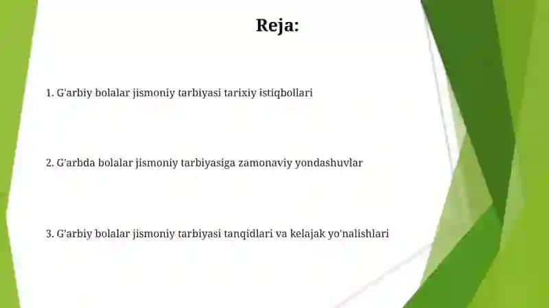 G'arb davlatlari va mutafakkirlarining bolalar jismoniy tarbiyasi haqidagi qarashlari tajribalari 2