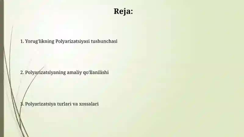 Yorug'likning ikki qutbli singishi 2
