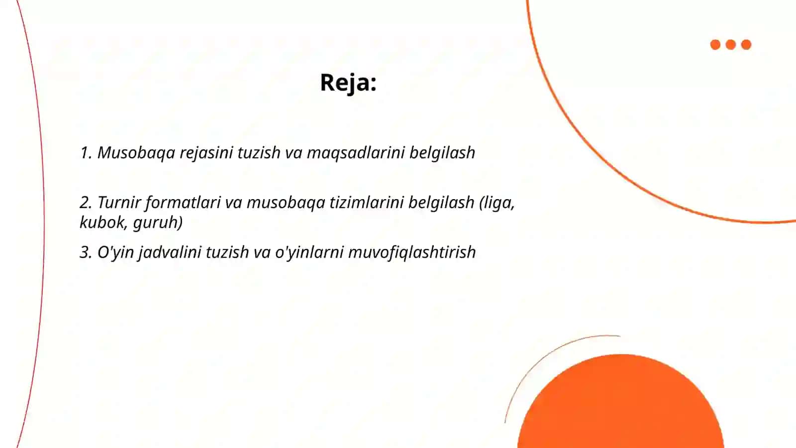 Musobaqa Rejasi 2