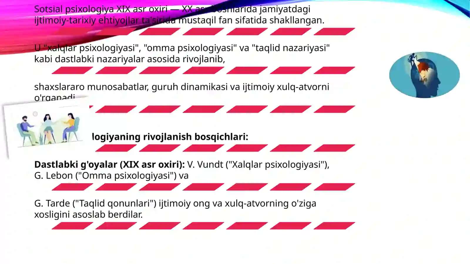 Sotsial psixologiyaning fan sifatida rivojlanishi 2