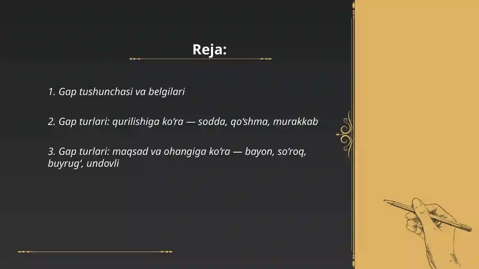 Gap turlari va bog'lanish usullari 2