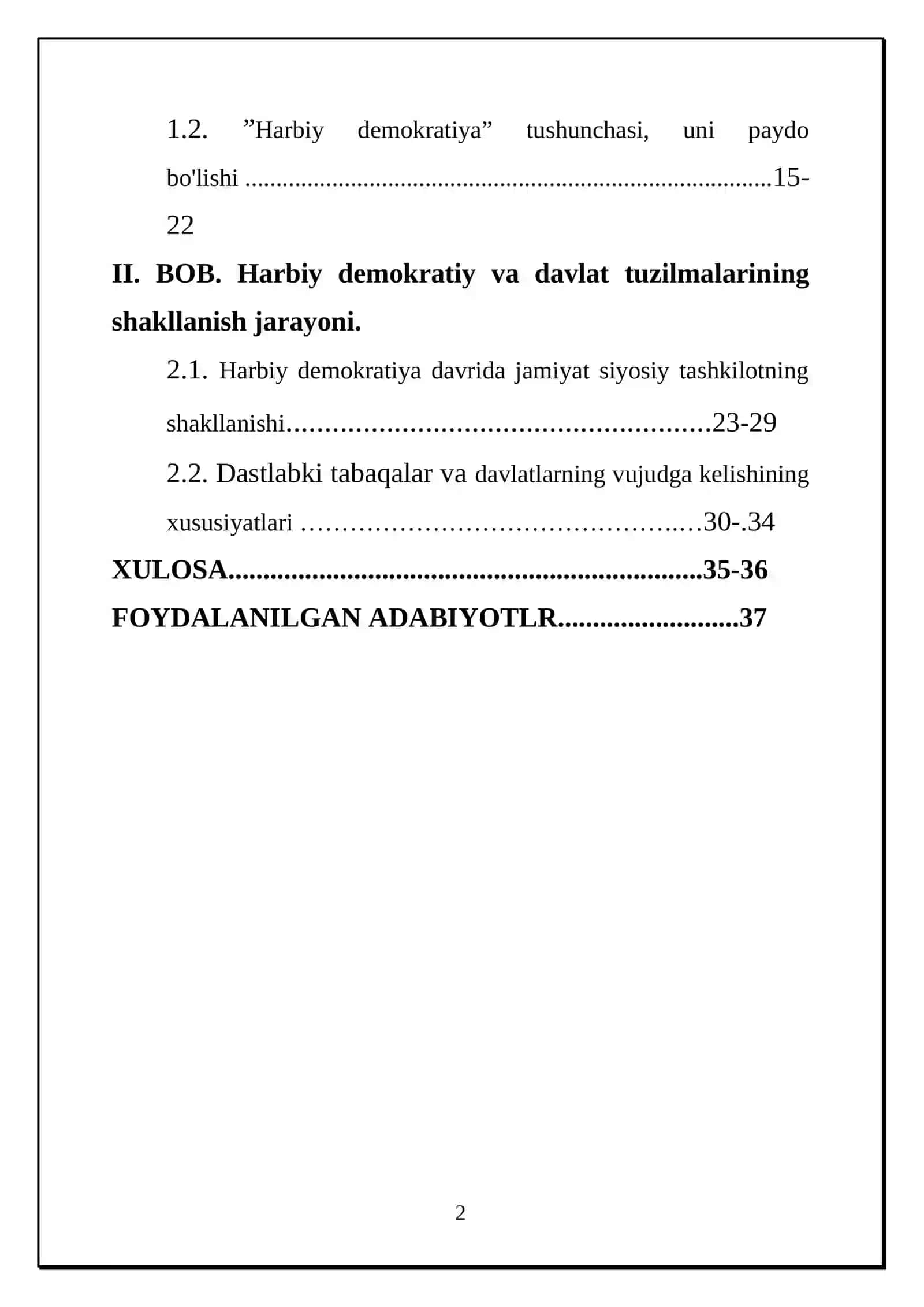 Ibtidoiy jamoa tarixida harbiy demokratiya bosqichi 2